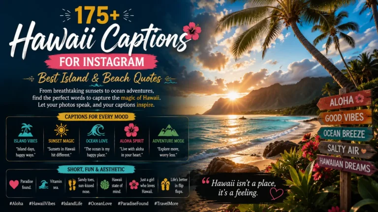 Hawaii Captions for Instagram