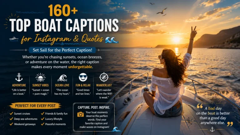Top Boat Captions for Instagram