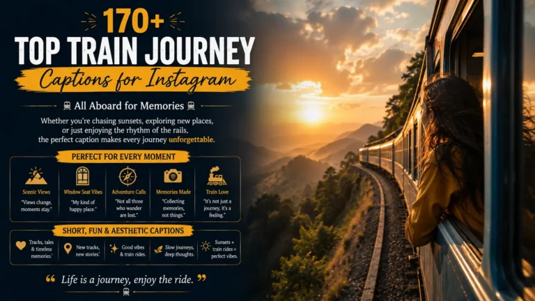 Top Train Journey Captions for Instagram