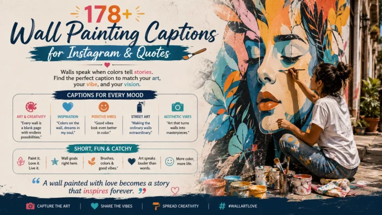 Wall Painting Captions for Instagram & Quotes