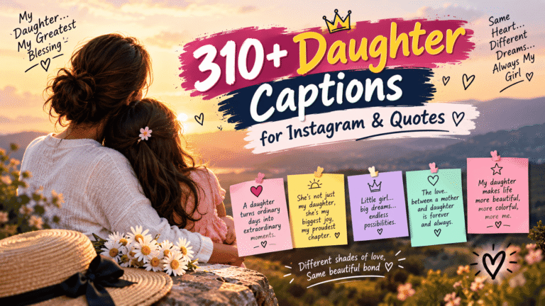 Daughter Captions