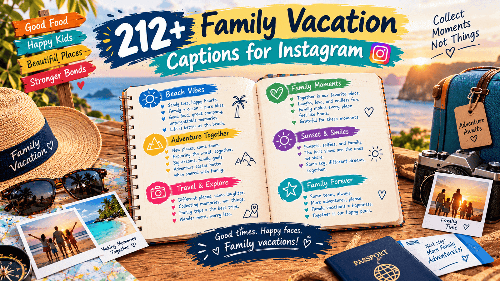 Family Vacation Captions