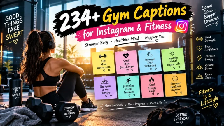 Gym Captions for Instagram & Fitness