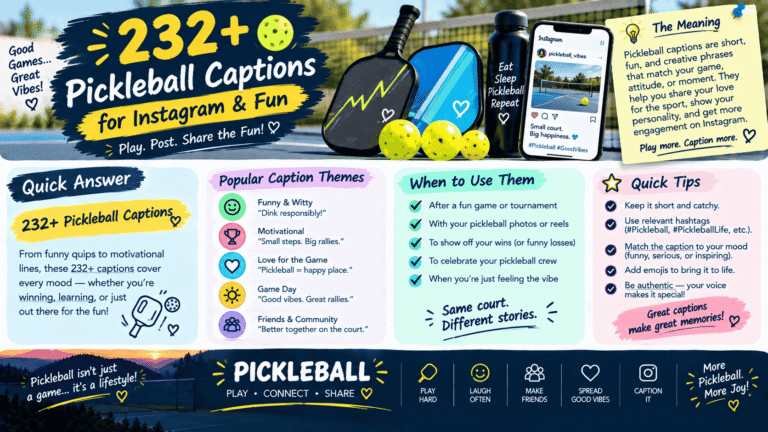 Pickleball Captions