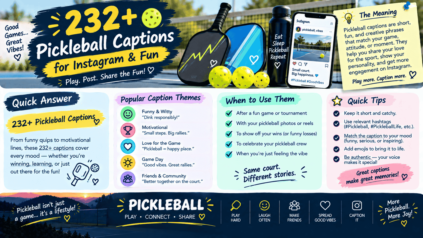 Pickleball Captions