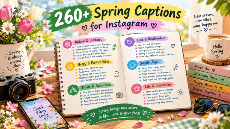 Spring Captions for Instagram